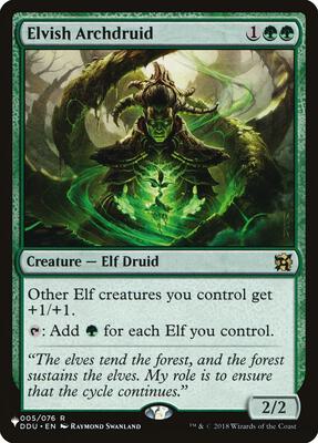 Elvish Archdruid card from The List Reprints