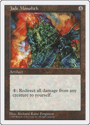 Jade Monolith card from Fifth Edition