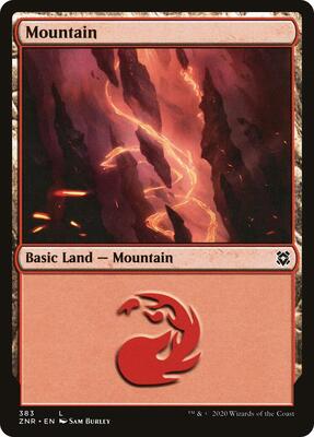 Mountain card from Zendikar Rising