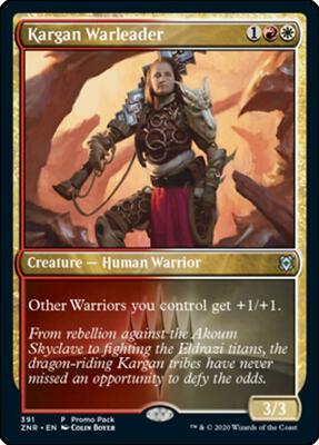 Kargan Warleader card from Promo Pack: Zendikar Rising