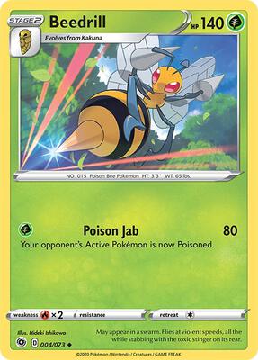 Beedrill card from Champion's Path