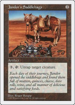 Jandor's Saddlebags card from Fifth Edition