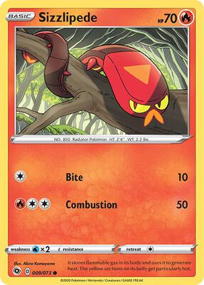 Sizzlipede card from Champion's Path