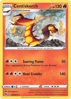 Centiskorch card from Champion's Path