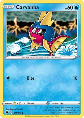 Carvanha card from Champion's Path