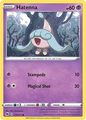 Hatenna card from Champion's Path