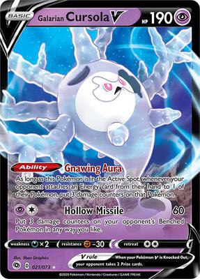 Galarian Cursola V card from Champion's Path
