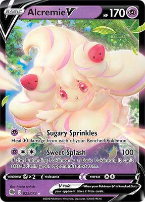 Alcremie V card from Champion's Path