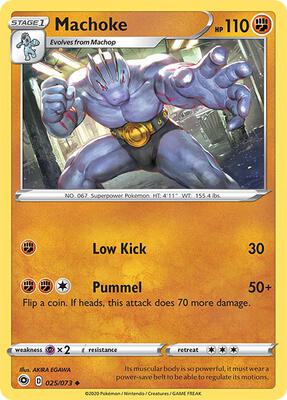 Machoke card from Champion's Path