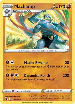 Machamp card from Champion's Path
