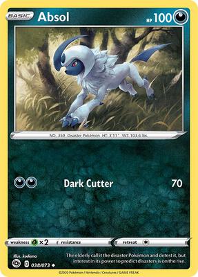 Absol card from Champion's Path