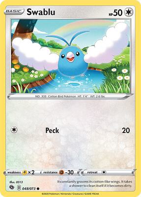 Swablu card from Champion's Path