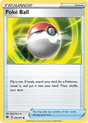 Poke Ball card from Champion's Path