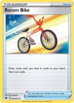 Rotom Bike card from Champion's Path