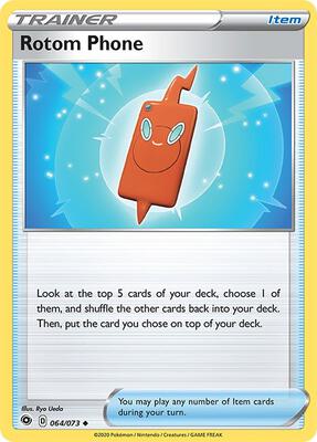 Rotom Phone card from Champion's Path