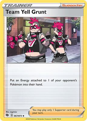 Team Yell Grunt card from Champion's Path