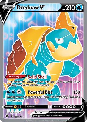 Drednaw V (Full Art) card from Champion's Path