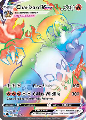Charizard VMAX (Secret) card from Champion's Path