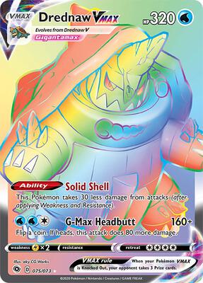 Drednaw VMAX (Secret) card from Champion's Path