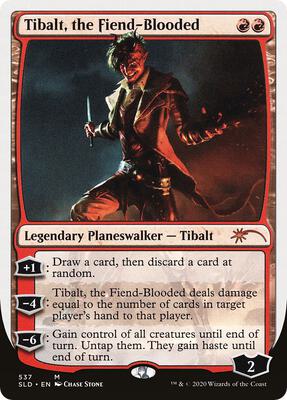 Tibalt, the Fiend-Blooded (WB) card from Secret Lair Drop Series