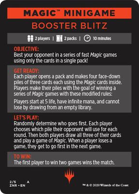 Magic Minigame: Booster Blitz card from Zendikar Rising