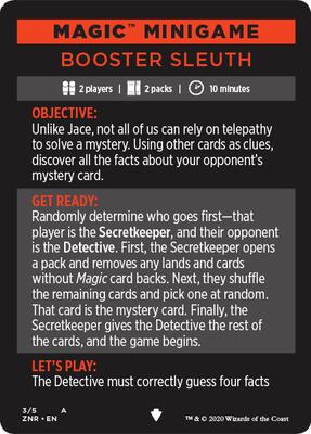 Magic Minigame: Booster Sleuth card from Zendikar Rising