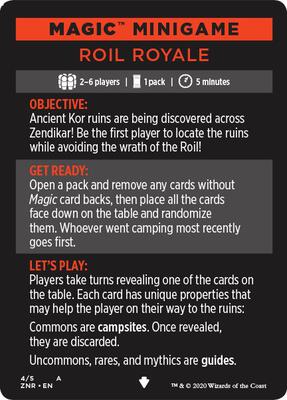 Magic Minigame: Roil Royale card from Zendikar Rising