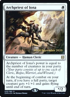 Archpriest of Iona card from Prerelease Cards