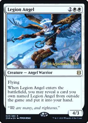 Legion Angel card from Prerelease Cards