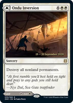 Ondu Inversion card from Prerelease Cards
