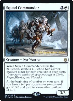 Squad Commander card from Prerelease Cards