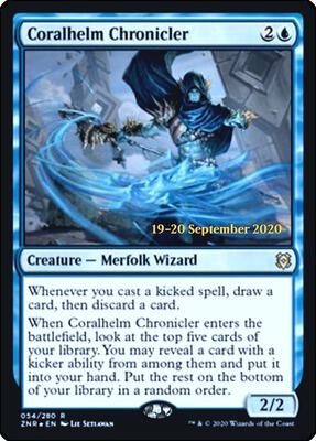 Coralhelm Chronicler card from Prerelease Cards