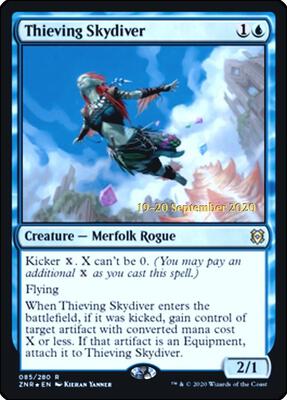 Thieving Skydiver card from Prerelease Cards