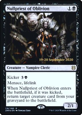 Nullpriest of Oblivion card from Prerelease Cards