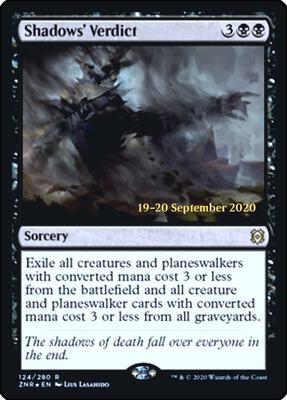 Shadows' Verdict card from Prerelease Cards