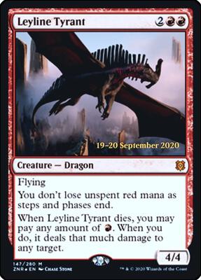 Leyline Tyrant card from Prerelease Cards