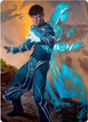 Jace, Mirror Mage Art Card (1/81) card from Art Series: Zendikar Rising