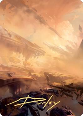 Plains Art Card (7/81) (Gold-Stamped Signature) card from Art Series: Zendikar Rising