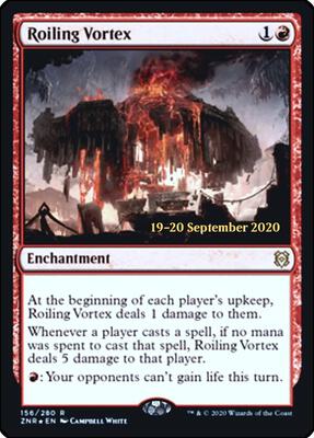 Roiling Vortex card from Prerelease Cards