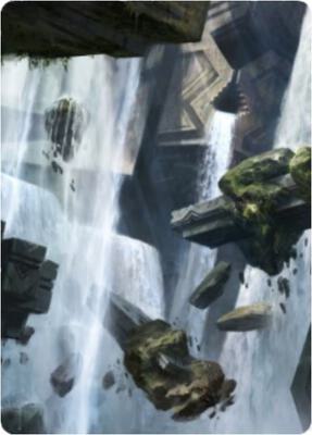 Island Art Card (10/81) card from Art Series: Zendikar Rising