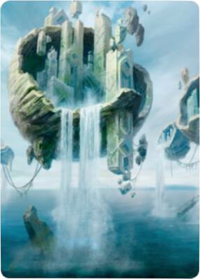 Island Art Card (11/81) card from Art Series: Zendikar Rising