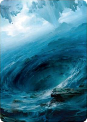 Island Art Card (12/81) card from Art Series: Zendikar Rising