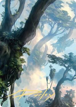 Forest Art Card (19/81) (Gold-Stamped Signature) card from Art Series: Zendikar Rising
