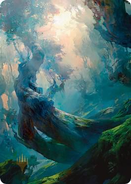 Forest Art Card (21/81) (Gold-Stamped Signature) card from Art Series: Zendikar Rising