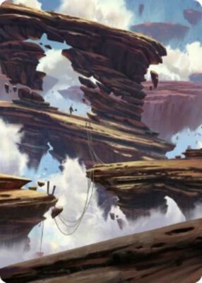 Boulderloft Pathway Art Card card from Art Series: Zendikar Rising
