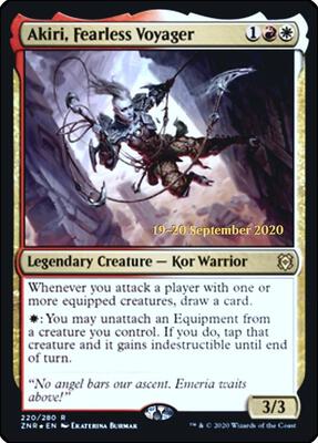 Akiri, Fearless Voyager card from Prerelease Cards