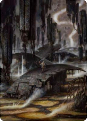 Grimclimb Pathway Art Card card from Art Series: Zendikar Rising