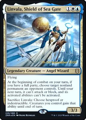 Linvala, Shield of Sea Gate card from Prerelease Cards