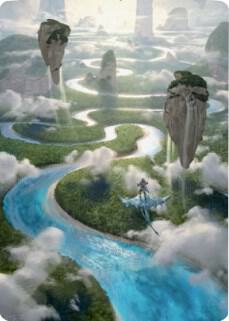 Clearwater Pathway Art Card card from Art Series: Zendikar Rising