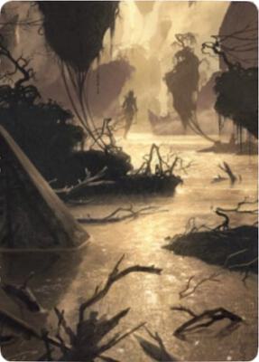 Murkwater Pathway Art Card card from Art Series: Zendikar Rising